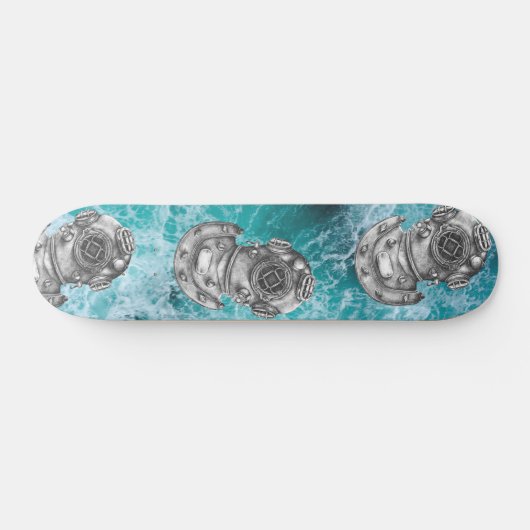 Antiek duikhelm persoonlijk skateboard (Horizontaal)