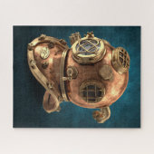 Antiek duikhelm van diep Zee Legpuzzel (Horizontaal)
