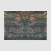 Antiek Duistere Botanische Decoupage Tissuepapier (Voorkant)