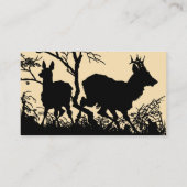 Antiek Duits / Oostenrijks Visitekaartje met deer (Achterkant)
