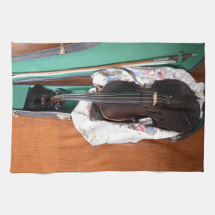 Antiek Duits Violin Theedoek