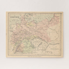 Antiek Duitse Empire Map Legpuzzel