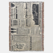 Antiek Duitse krantenadvertenties 1917 Deken (Voorkant Verticaal)