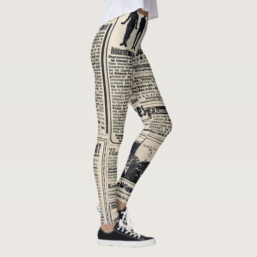 Antiek Duitse krantenadvertenties 1917 Leggings (Rechts)