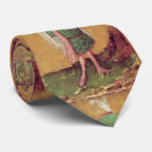 Antiek Duitse rechtbank Tarots/Squire of Falcons Stropdas (Opgerold)