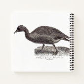 antiek Duitse vogelpers Wildgans wild gans Notitieboek (Achterkant)