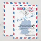 Antiek Duitsland Airmail Save the Date (Voorkant / Achterkant)