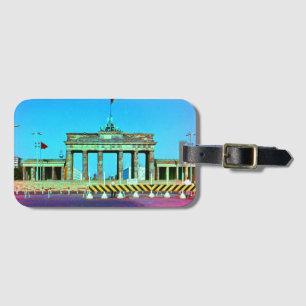 Antiek Duitsland Berlijn Brandenburgpoort Bagagelabel