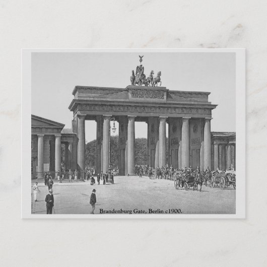 Antiek Duitsland Brandenburger Tor C1900 Berlin Briefkaart (Voorkant)