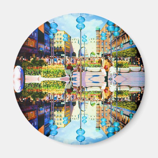 Antiek Duitsland München Stadspoort Karistor Magneet (Voorkant)