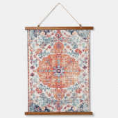 Antiek Dull Sinaasappel Boho Etnische Perzische Ta Hangend Wandkleed (Voorkant)