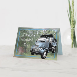 Antiek Dump Truck-customize elke gelegenheid Kaart
