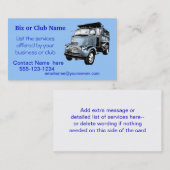 Antiek Dumptruck Visitekaartje2-pas aan Visitekaartje (Voorkant / Achterkant)