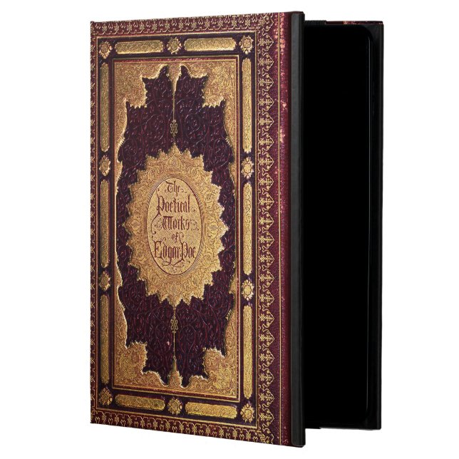 Antiek Edgar Allan Poe Book iPad Air Hoesje (Voorkant)