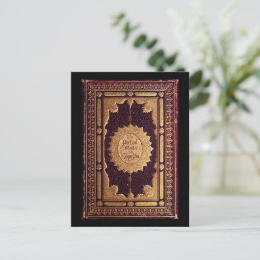 Antiek Edgar Allan Poe Briefkaart (Staand voorkant)