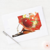 Antiek Edison Home Phonograph Novelty Gifts Rechthoekige Sticker (Envelop)