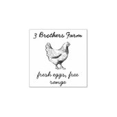 Antiek | Eenvoudige handgeschreven aangepaste boer Rubberstempel (Afrduk)