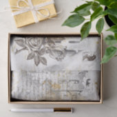 Antiek efemera tissuepapier (Geschenk)