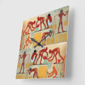 ANTIEK EGYPTE ARCHITECTURALE BOUW VIERKANTE KLOK (Hoek)