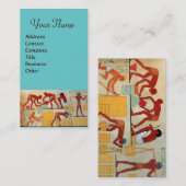 ANTIEK EGYPTE ARCHITECTURALE BOUW VISITEKAARTJE (Voorkant / Achterkant)