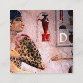 ANTIEK EGYPTE COSMETICA, MODE & SCHOONHEIDSMONOGRA VIERKANTE VISITEKAARTJE (Achterkant)