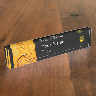 ANTIEK EGYPTIAN HONEY BEE, BEEKEEPER Geel Zwart Naambordje