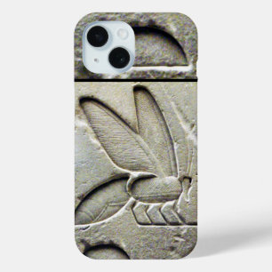 ANTIEK EGYPTIAN HONEY BEEKEEPER Black White iPhone 15 Case