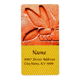 ANTIEK EGYPTIAN HONEY BEEKEEPER ETIKET