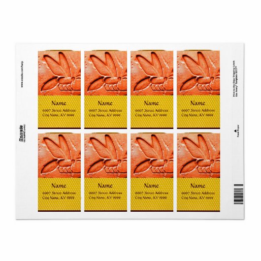 ANTIEK EGYPTIAN HONEY BEEKEEPER ETIKET (Full Sheet)