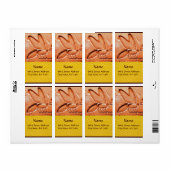 ANTIEK EGYPTIAN HONEY BEEKEEPER ETIKET (Full Sheet)