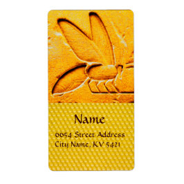 ANTIEK EGYPTIAN HONEY BEEKEEPER ETIKET