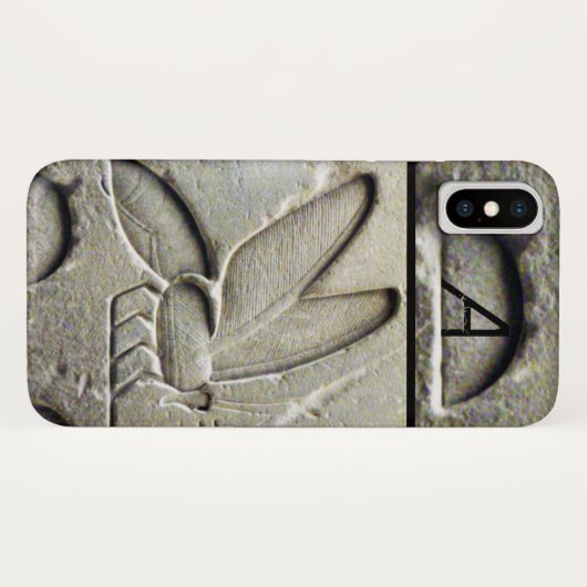 ANTIEK EGYPTIAN HONEY BEEKEEPER MONOGRAM Case-Mate iPhone CASE (Achterkant (horizontaal))