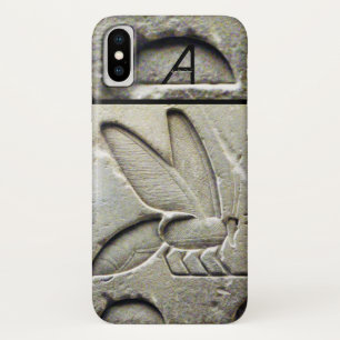 ANTIEK EGYPTIAN HONEY BEEKEEPER MONOGRAM iPhone X HOESJE