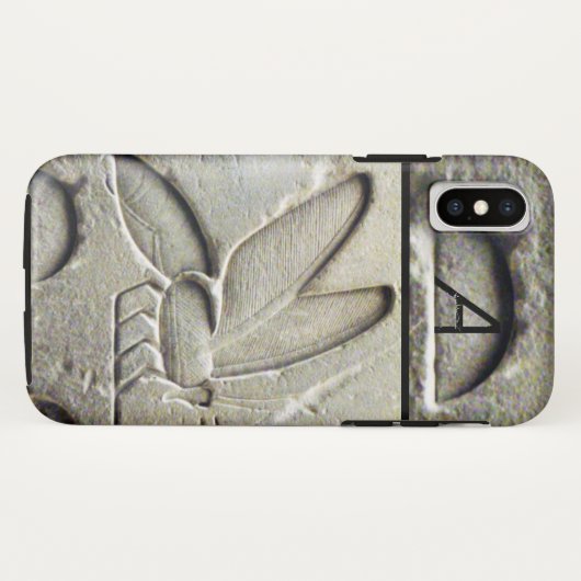 ANTIEK EGYPTIAN HONEY BEEKEEPER MONOGRAM Case-Mate iPhone CASE (Achterkant (horizontaal))