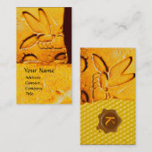 ANTIEK EGYPTIAN HONEY BEEKEEPER WAX SEAL VISITEKAARTJE (Voorkant / Achterkant)