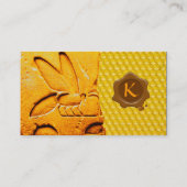 ANTIEK EGYPTIAN HONEY BEEKEEPER WAX SEAL VISITEKAARTJE (Achterkant)