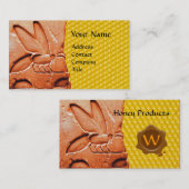 ANTIEK EGYPTIAN HONEY BEEKEEPER WAX SEAL VISITEKAARTJE (Voorkant / Achterkant)