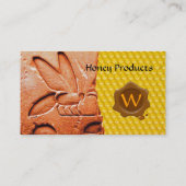 ANTIEK EGYPTIAN HONEY BEEKEEPER WAX SEAL VISITEKAARTJE (Achterkant)