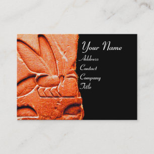 ANTIEK EGYPTIAN HONEY BEEKEEPER WAX SEAL VISITEKAARTJE