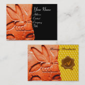 ANTIEK EGYPTIAN HONEY BEEKEEPER WAX SEAL VISITEKAARTJE (Voorkant / Achterkant)