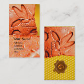 ANTIEK EGYPTIAN HONEY BEEKEEPER WAX SEAL VISITEKAARTJE (Voorkant / Achterkant)