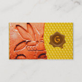ANTIEK EGYPTIAN HONEY BEEKEEPER WAX SEAL VISITEKAARTJE (Achterkant)