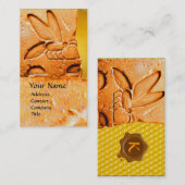 ANTIEK EGYPTIAN HONEY BEEKEEPER WAX SEAL VISITEKAARTJE (Voorkant / Achterkant)