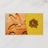 ANTIEK EGYPTIAN HONEY BEEKEEPER WAX SEAL VISITEKAARTJE (Achterkant)