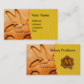 ANTIEK EGYPTIAN HONEY BEEKEEPER WAX SEAL VISITEKAARTJE (Voorkant / Achterkant)