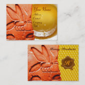 ANTIEK EGYPTIAN HONEY BEEKEEPER WAX SEAL VISITEKAARTJE (Voorkant / Achterkant)