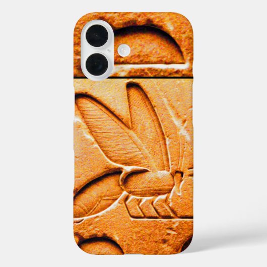 ANTIEK EGYPTIAN HONEY WORDT BEEKEEPER Oranje Geel Case-Mate iPhone Case (Achterkant)