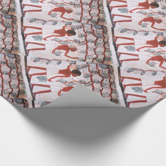 ANTIEK EGYPTIAN VINEYARD WINE GRAPE HARVEST CADEAUPAPIER (Hoek)