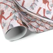 ANTIEK EGYPTIAN VINEYARD WINE GRAPE HARVEST CADEAUPAPIER (Rol Hoek)