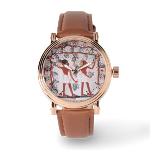 ANTIEK EGYPTIAN VINEYARD WINE GRAPE HARVEST HORLOGE